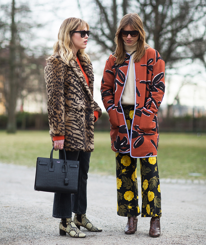 Photo: IMAXtree Street Style during Stockholm Fashion Week AW 16 Annabel Rosendahl, Trine Kjaer