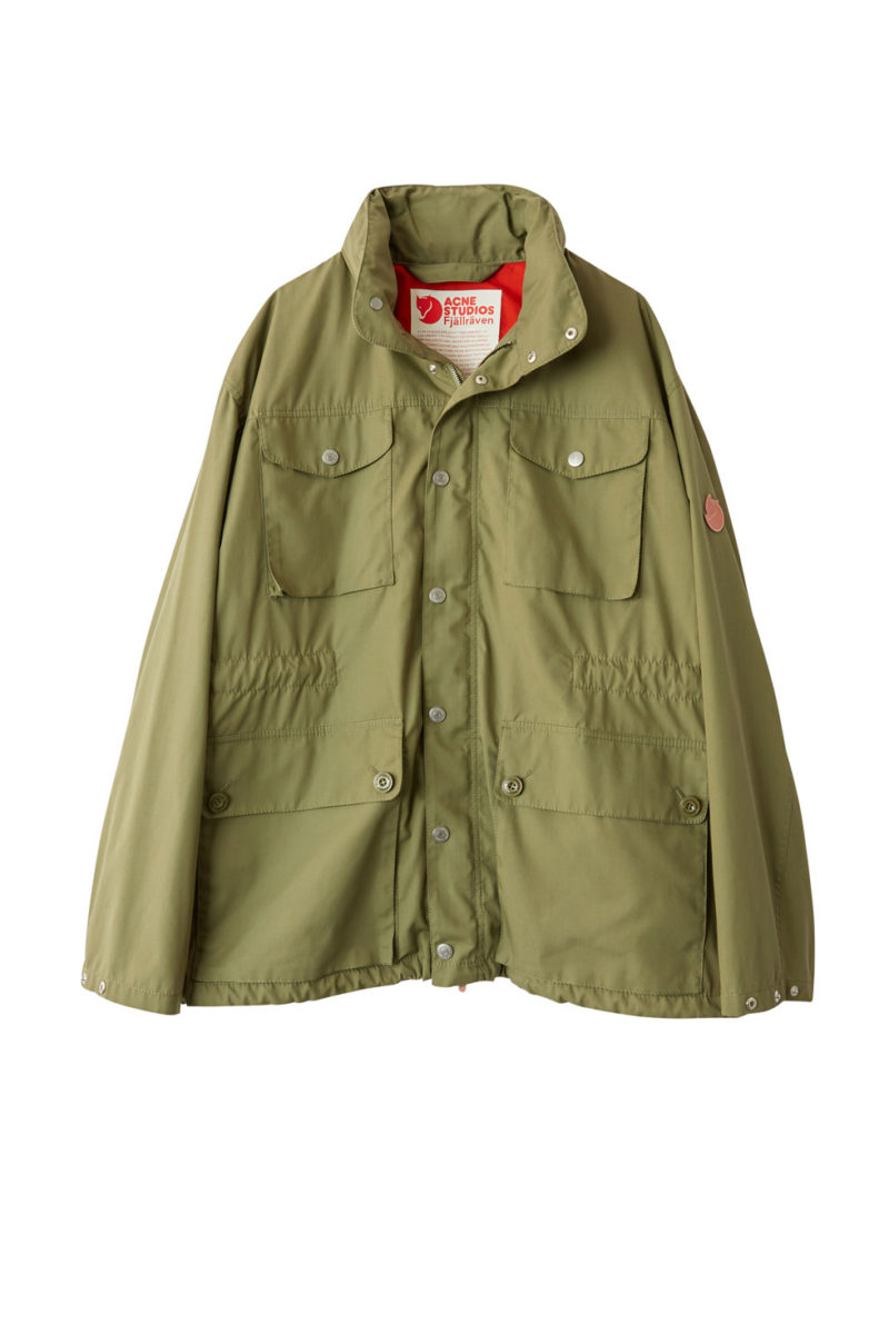 Grön jacka från Acne Studios x Fjällräven.