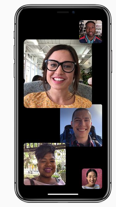 Gruppsamtal i Facetime är nu möjligt med nya iOS12 för iPhone.