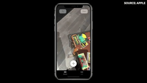 Measure är en ny Apple-app som mäter avstånd.