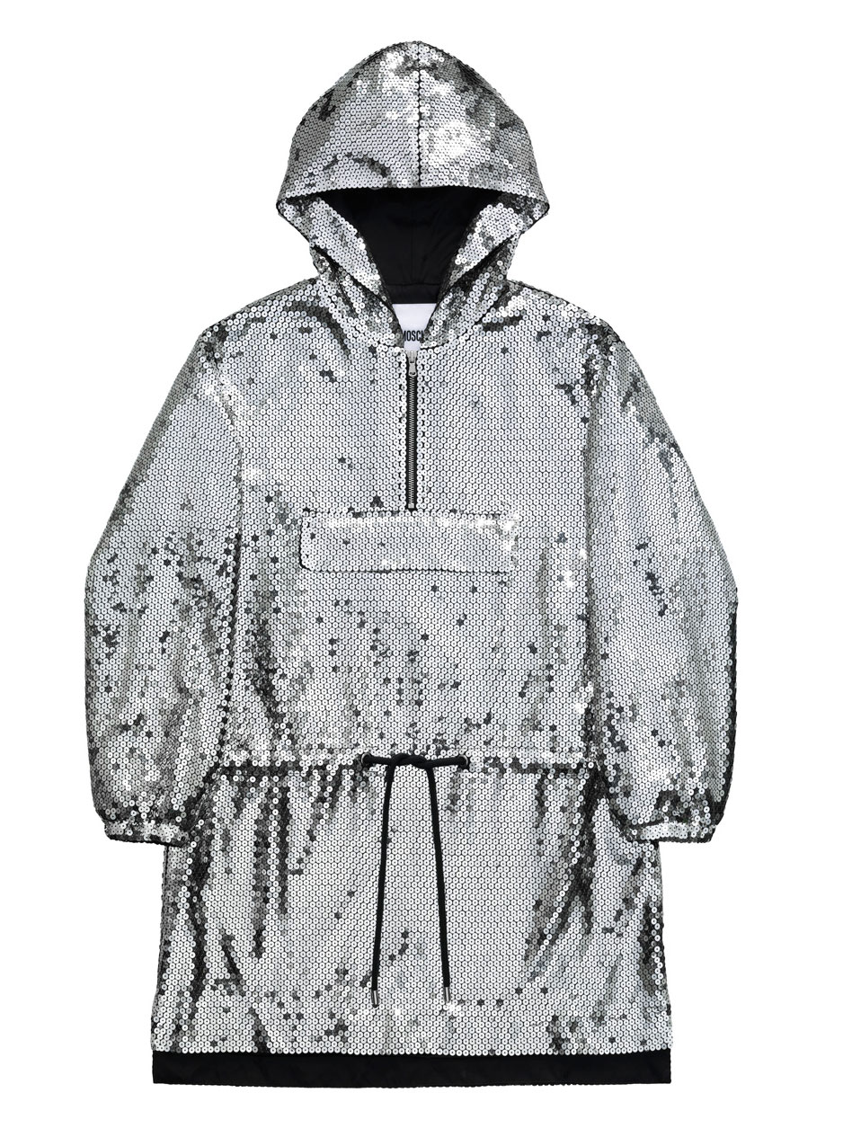 Klänning med silverpaljetter H&M x Moschino