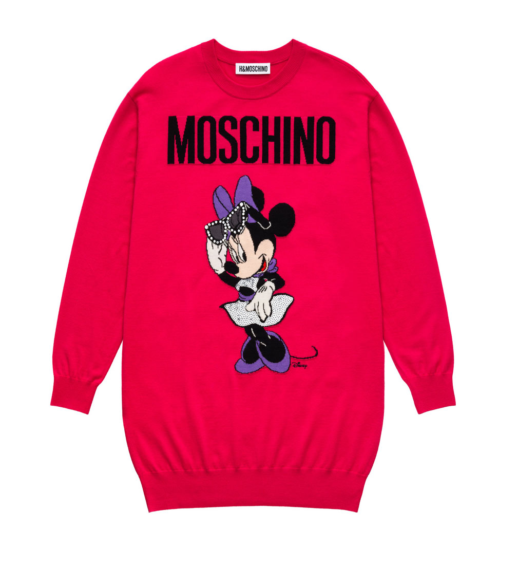 Röd sweatshirt med Mimmi Pigg H&M x Moschino