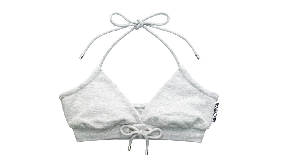 Grå bh-topp från H&M x Moschino