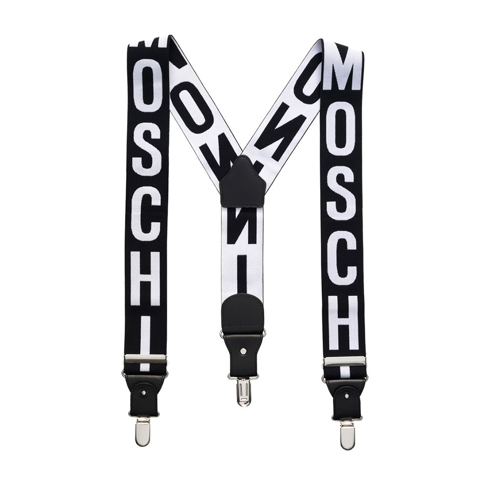 Svarta och vita hängslen från H&M x Moschino