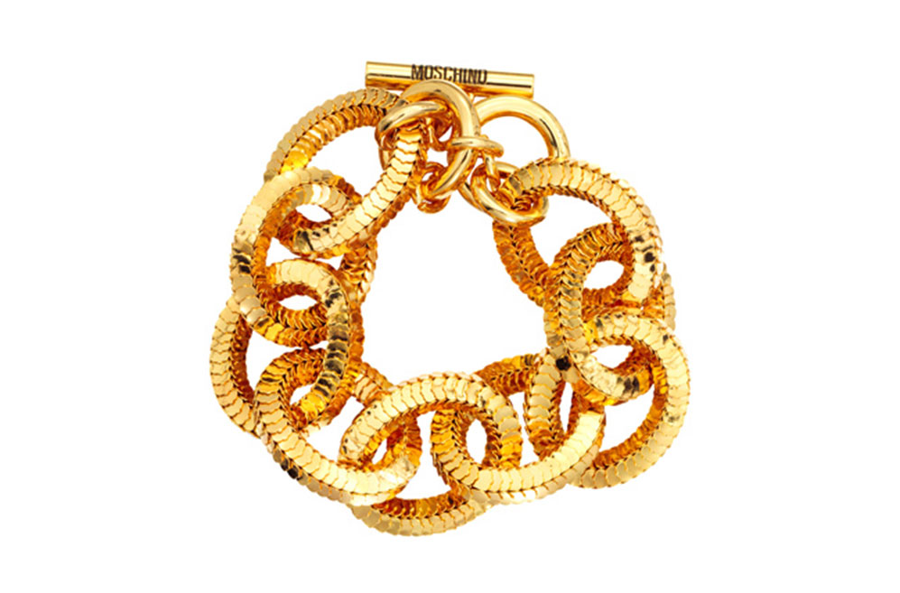 Smycke i guld från H&M x Moschino