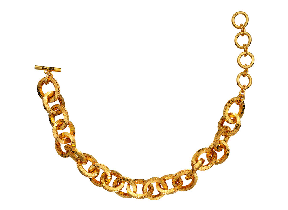 Guldsmycke från H&M x Moschino 2018