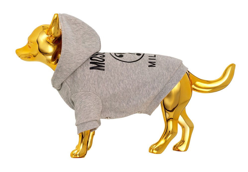 Grå hundtröja H&M x Moschino