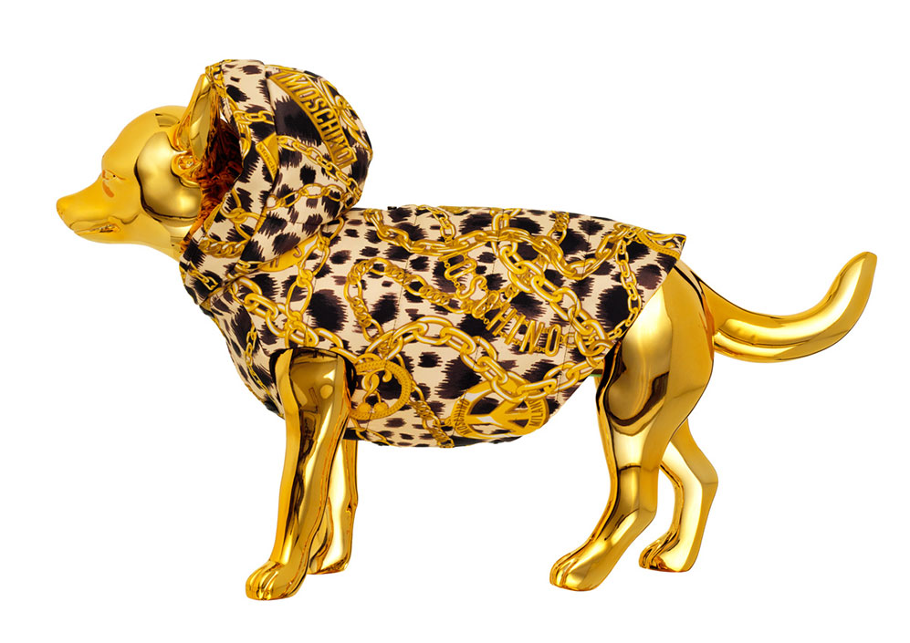 Hundtröja i leopardtyg H&M x Moschino