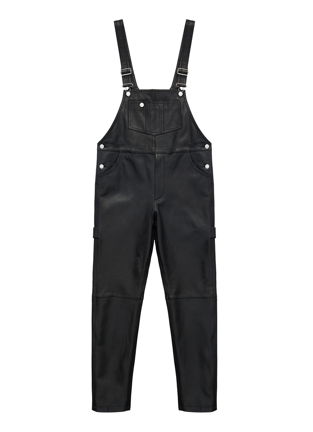 Svarta hängselbyxor H&M x Moschino 2018