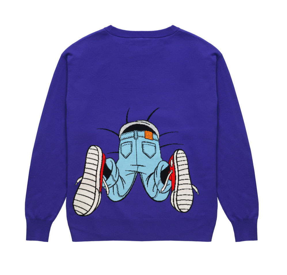 Lila sweatshirt med motiv Moschino x H&M