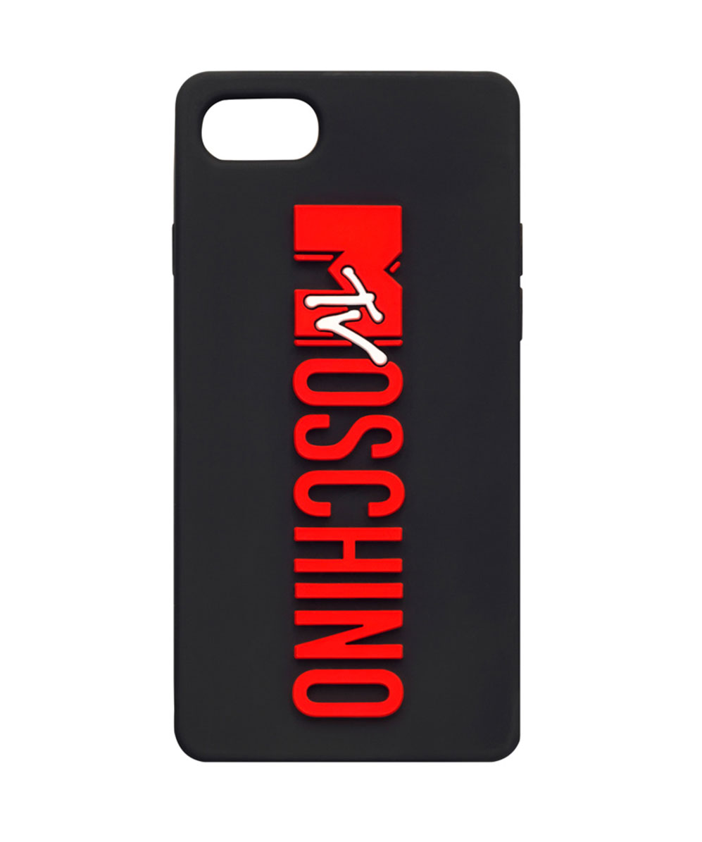 Svart mobilskal med röd logo Moschino x H&M