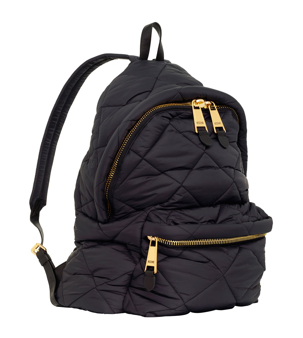 Svart ryggsäck med guldkedja Moschino x H&M