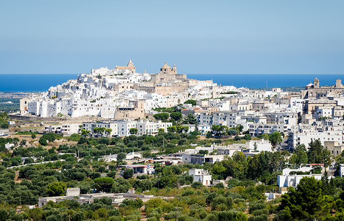 Ostuni i Apulien, Italien