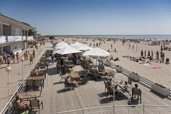 Pärnu beach i Estland