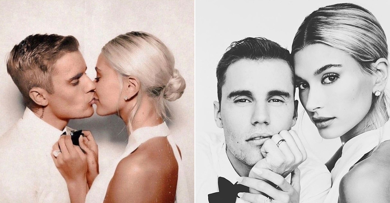 Hailey Biebers smarta plan för att dölja bröllopsklänningen