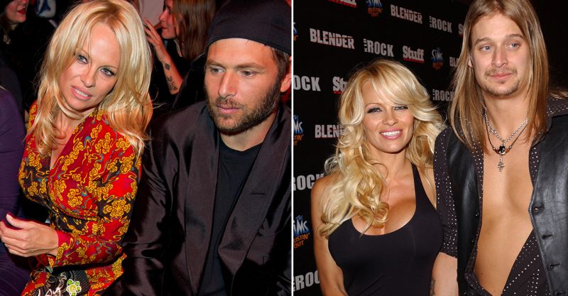 Pamela Anderson med Rick Salomon och Kid Rock