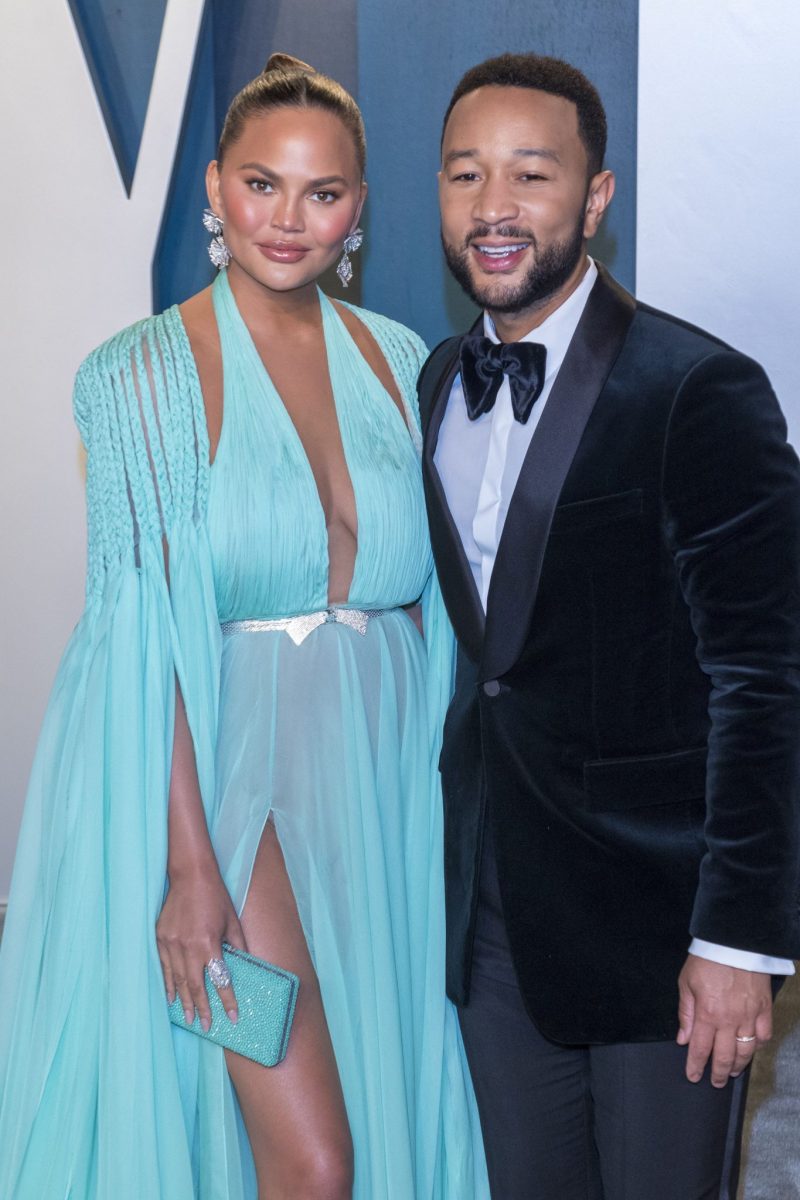 Chrissy Teigen och John Legend på Vanity Fair efterfest