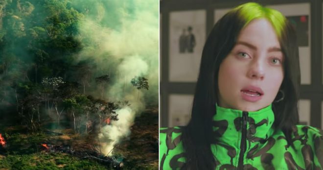 Billie Eilish: Extremvädret förstör miljontals liv