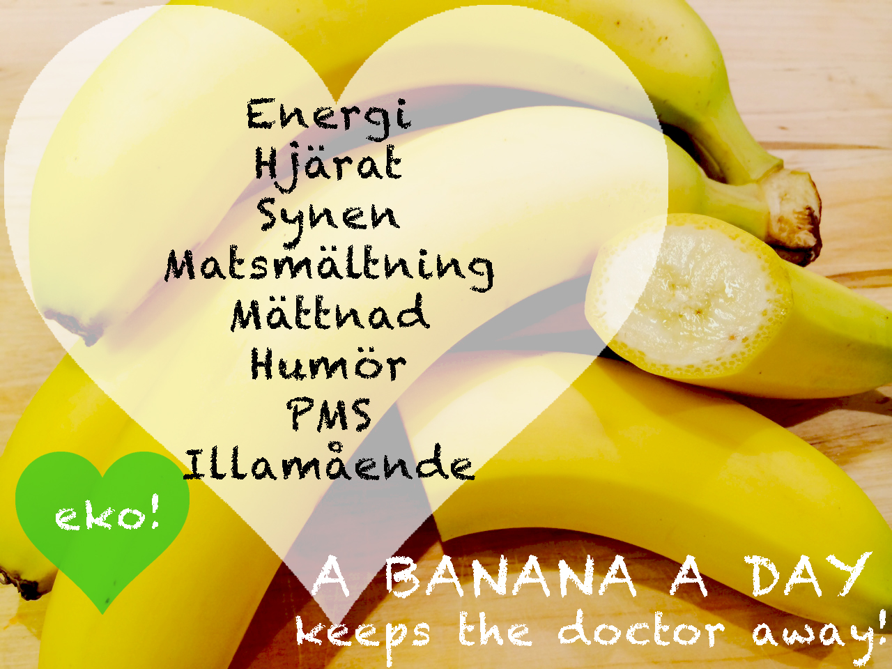 A banana a day keeps the doctor away Anja Forsnor