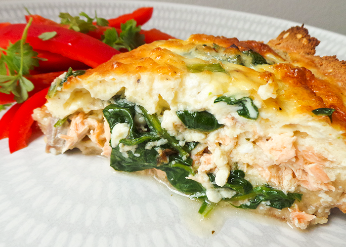 recept laxpaj med spenat recept laxpaj med spenat