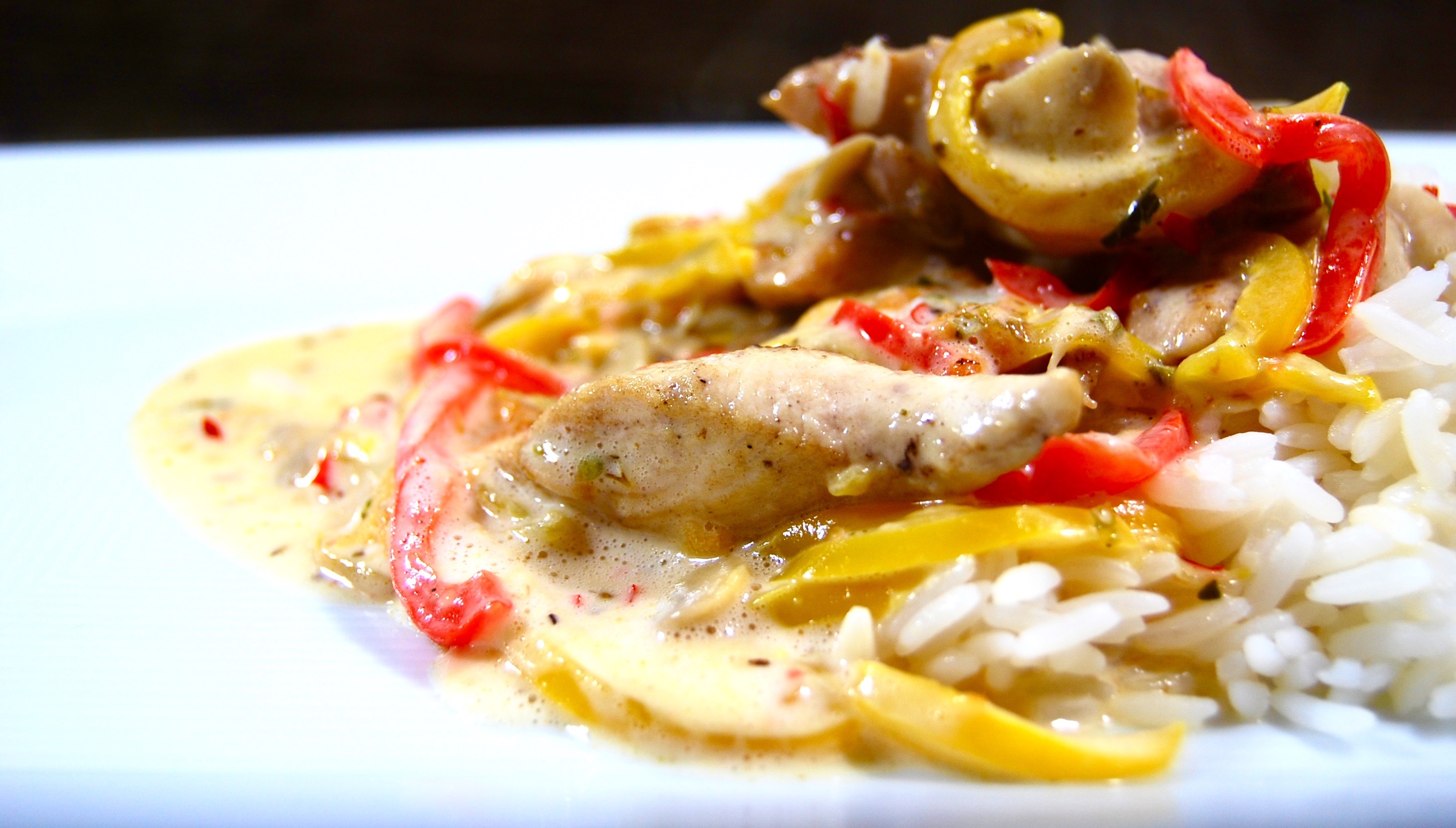 Sweet chilikyckling med paprika & champinjoner Catarina Königs matblogg