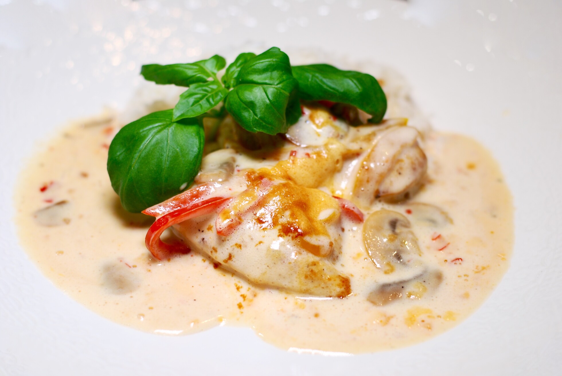 Krämig sweet chilikyckling med ris Catarina Königs matblogg